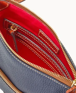 Dooney & Bourke The Pebble Grain Collection|Pebbled Leather<Pebble Grain Letter Carrier Midnight Blue