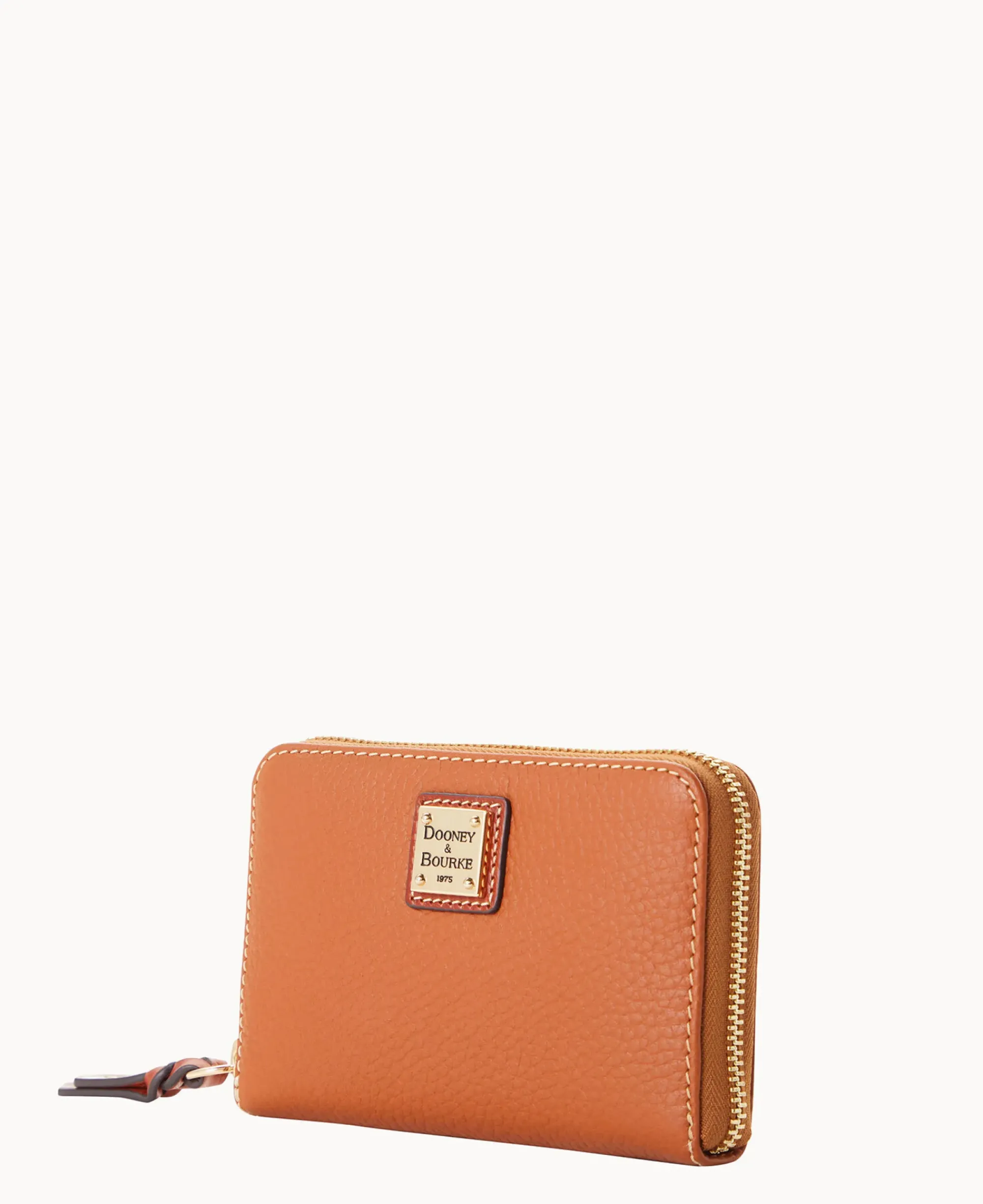 Dooney & Bourke The Pebble Grain Collection|Grab and Go<Pebble Grain Medium Zip Around Wallet Caramel