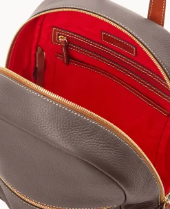 Dooney & Bourke The Pebble Grain Collection|Pebbled Leather<Pebble Grain Ronnie Backpack Brown Tmoro