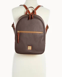 Dooney & Bourke The Pebble Grain Collection|Pebbled Leather<Pebble Grain Ronnie Backpack Brown Tmoro