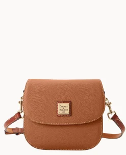 Dooney & Bourke The Pebble Grain Collection|Pebbled Leather<Pebble Grain Saddle Bag Caramel
