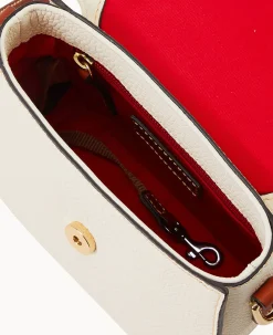 Dooney & Bourke The Pebble Grain Collection|Pebbled Leather<Pebble Grain Saddle Bag White