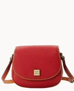 Dooney & Bourke The Pebble Grain Collection|Pebbled Leather<Pebble Grain Saddle Bag Red