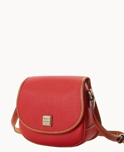 Dooney & Bourke The Pebble Grain Collection|Pebbled Leather<Pebble Grain Saddle Bag Red