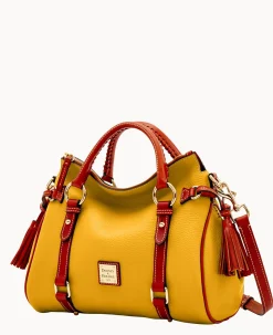 Dooney & Bourke The Pebble Grain Collection|Ready For the Getaway<Pebble Grain Satchel Mustard