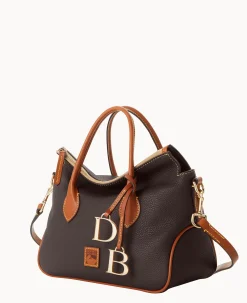 Dooney & Bourke The Pebble Grain Collection|Ready For the Getaway<Pebble Grain Satchel Brown Tmoro