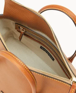 Dooney & Bourke The Pebble Grain Collection|Ready For the Getaway<Pebble Grain Satchel Caramel