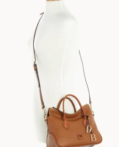 Dooney & Bourke The Pebble Grain Collection|Ready For the Getaway<Pebble Grain Satchel Caramel
