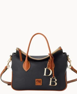Dooney & Bourke The Pebble Grain Collection|Ready For the Getaway<Pebble Grain Satchel Black