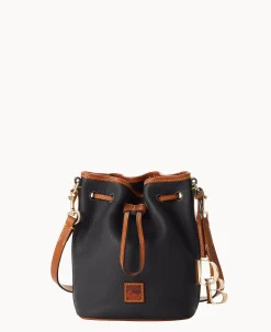 Dooney & Bourke The Pebble Grain Collection|Pebbled Leather<Pebble Grain Small Drawstring Black