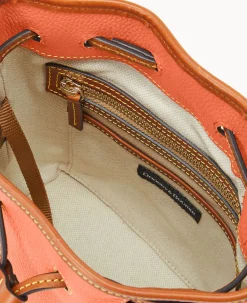 Dooney & Bourke The Pebble Grain Collection|Pebbled Leather<Pebble Grain Small Drawstring Coral