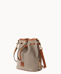 Dooney & Bourke The Pebble Grain Collection|Pebbled Leather<Pebble Grain Small Drawstring Taupe
