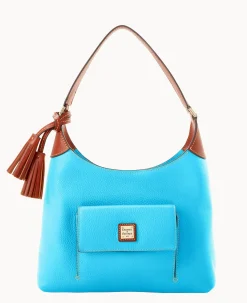 Dooney & Bourke The Pebble Grain Collection|Pebbled Leather<Pebble Grain Small Hobo Sky Blue
