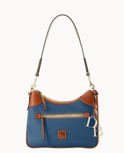 Dooney & Bourke The Pebble Grain Collection|Ready For the Getaway<Pebble Grain Small Hobo Jeans