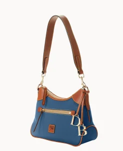 Dooney & Bourke The Pebble Grain Collection|Ready For the Getaway<Pebble Grain Small Hobo Jeans