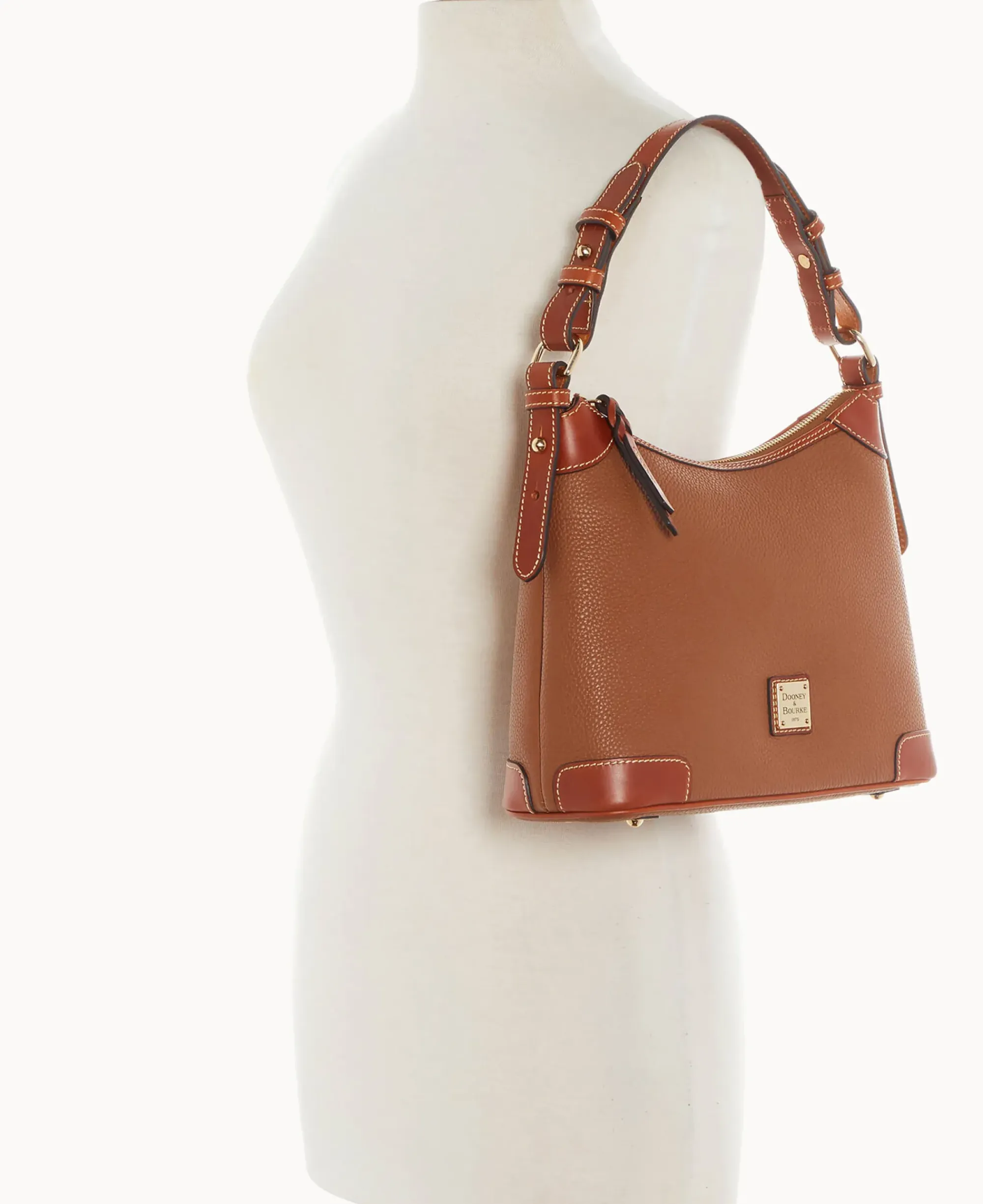 Dooney & Bourke The Pebble Grain Collection|Pebbled Leather<Pebble Grain Small Hobo Caramel