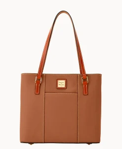 Dooney & Bourke The Pebble Grain Collection|Ready For the Getaway<Pebble Grain Small Lexington Caramel