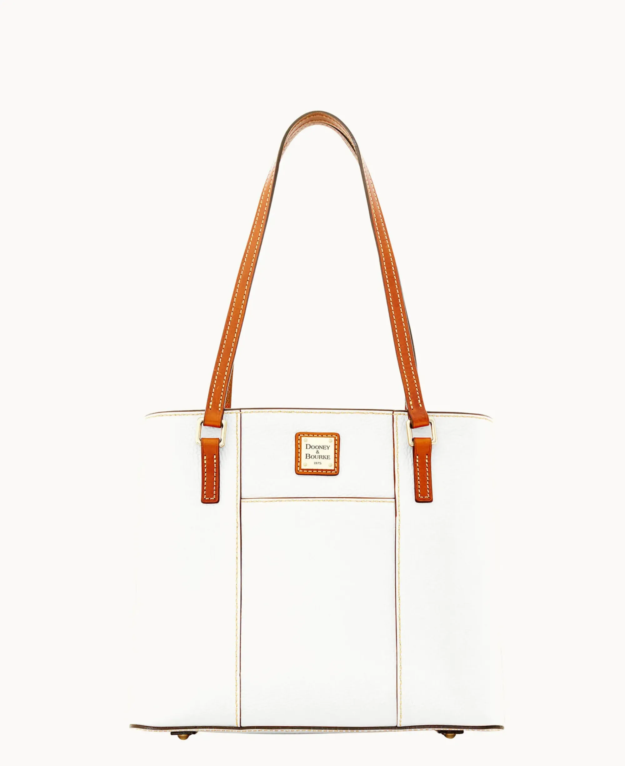 Dooney & Bourke Ready For the Getaway|The Pebble Grain Collection<Pebble Grain Small Lexington White