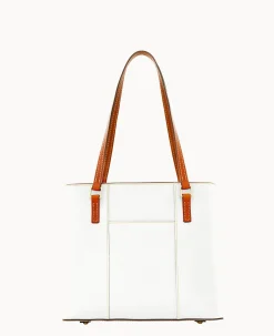 Dooney & Bourke Ready For the Getaway|The Pebble Grain Collection<Pebble Grain Small Lexington White