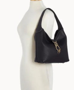 Dooney & Bourke The Pebble Grain Collection|Ready For the Getaway<Pebble Grain Small Logo Lock Sac Black