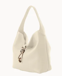 Dooney & Bourke The Pebble Grain Collection|Ready For the Getaway<Pebble Grain Small Logo Lock Sac Bone