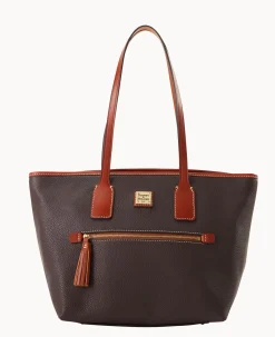 Dooney & Bourke The Pebble Grain Collection|Pebbled Leather<Pebble Grain Small Tote Brown Tmoro