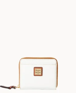 Dooney & Bourke The Pebble Grain Collection|Grab and Go<Pebble Grain Small Zip Around White