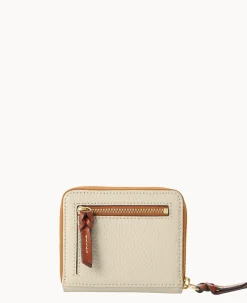 Dooney & Bourke The Pebble Grain Collection|Grab and Go<Pebble Grain Small Zip Around Bone