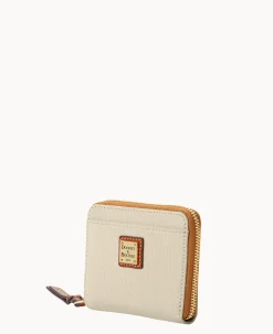 Dooney & Bourke The Pebble Grain Collection|Grab and Go<Pebble Grain Small Zip Around Bone