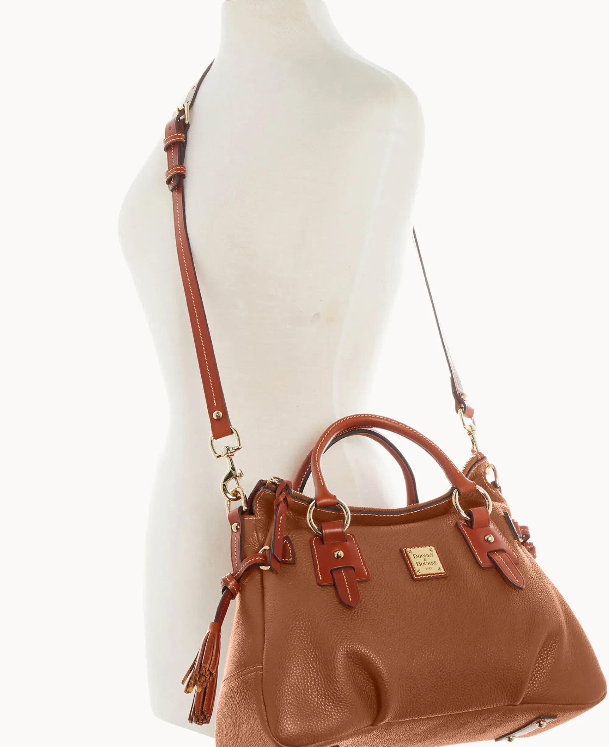 Dooney & Bourke The Pebble Grain Collection|Pebbled Leather<Pebble Grain Stanwich Satchel Caramel