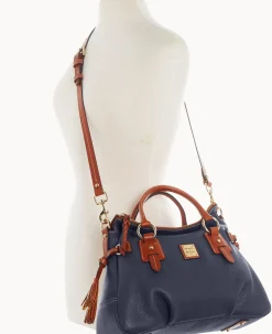 Dooney & Bourke The Pebble Grain Collection|Pebbled Leather<Pebble Grain Stanwich Satchel Midnight Blue