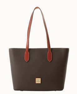Dooney & Bourke The Pebble Grain Collection|Pebbled Leather<Pebble Grain Tote Brown Tmoro