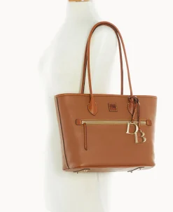 Dooney & Bourke The Pebble Grain Collection|Ready For the Getaway<Pebble Grain Tote Caramel