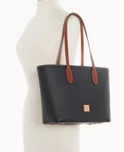 Dooney & Bourke The Pebble Grain Collection|Pebbled Leather<Pebble Grain Tote With Medium Wristlet Black