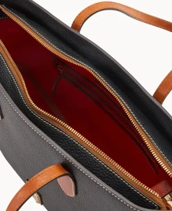 Dooney & Bourke The Pebble Grain Collection|Pebbled Leather<Pebble Grain Tote With Medium Wristlet Black