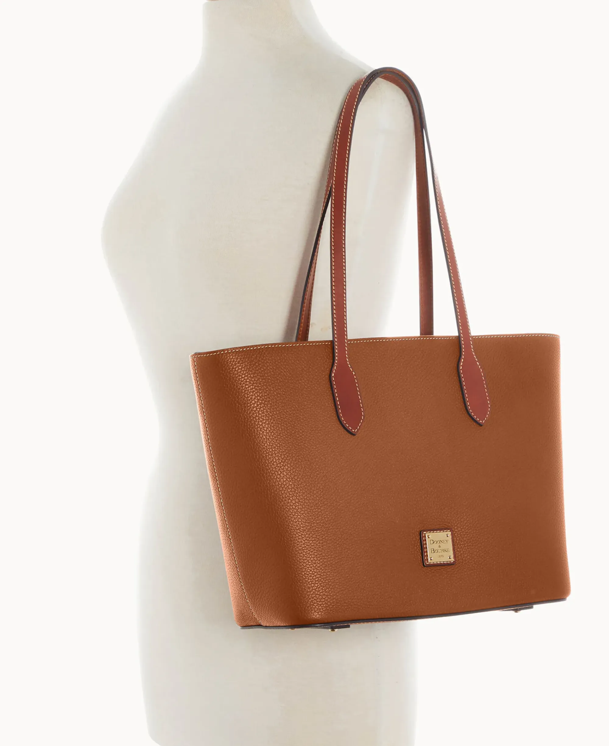 Dooney & Bourke The Pebble Grain Collection|Pebbled Leather<Pebble Grain Tote With Medium Wristlet Caramel