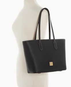 Dooney & Bourke The Pebble Grain Collection|Pebbled Leather<Pebble Grain Tote With Medium Wristlet Black