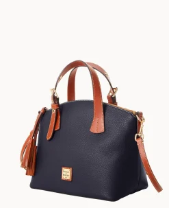 Dooney & Bourke The Pebble Grain Collection|Pebbled Leather<Pebble Grain Trina Satchel Midnight Blue