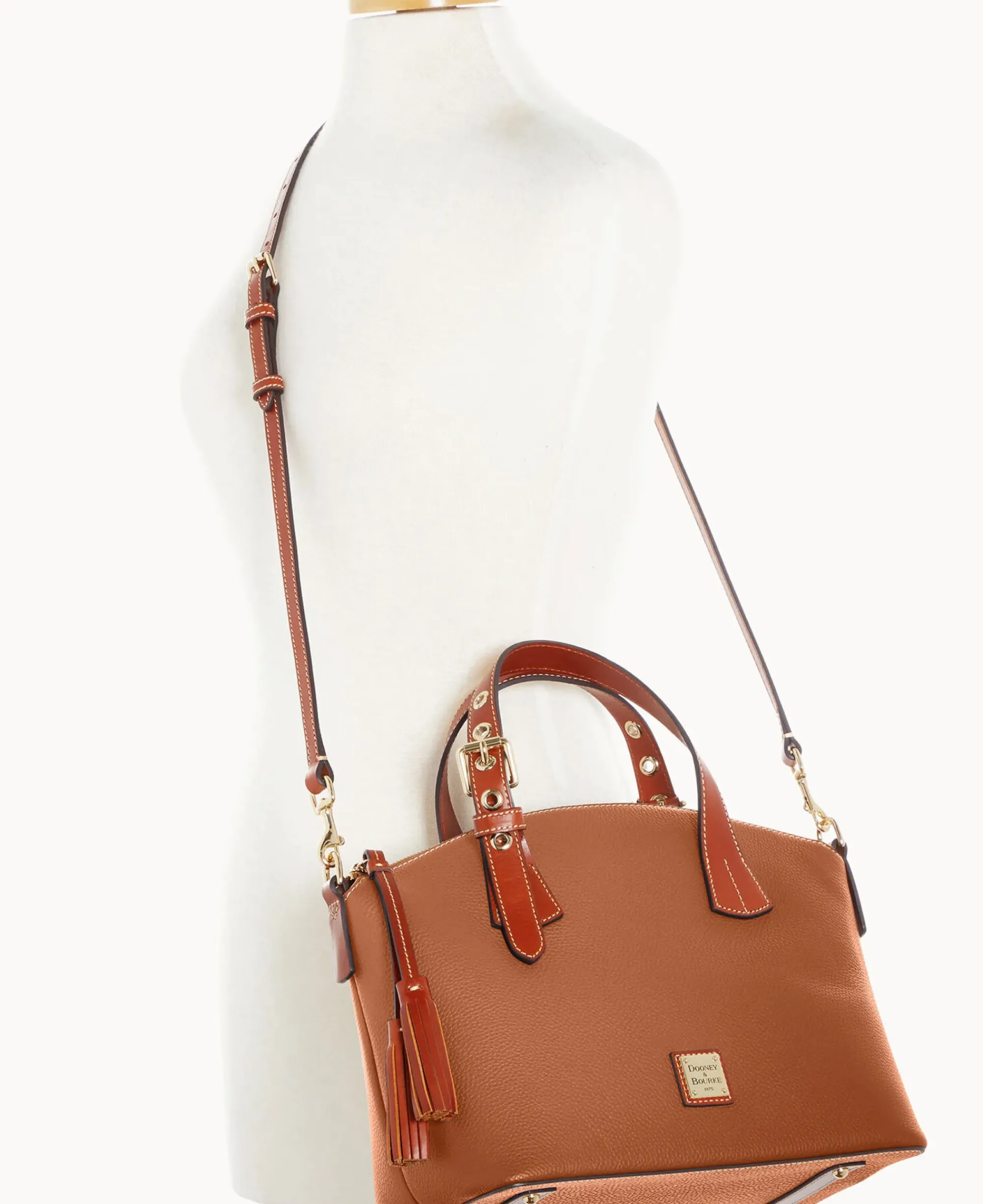 Dooney & Bourke The Pebble Grain Collection|Pebbled Leather<Pebble Grain Trina Satchel Caramel
