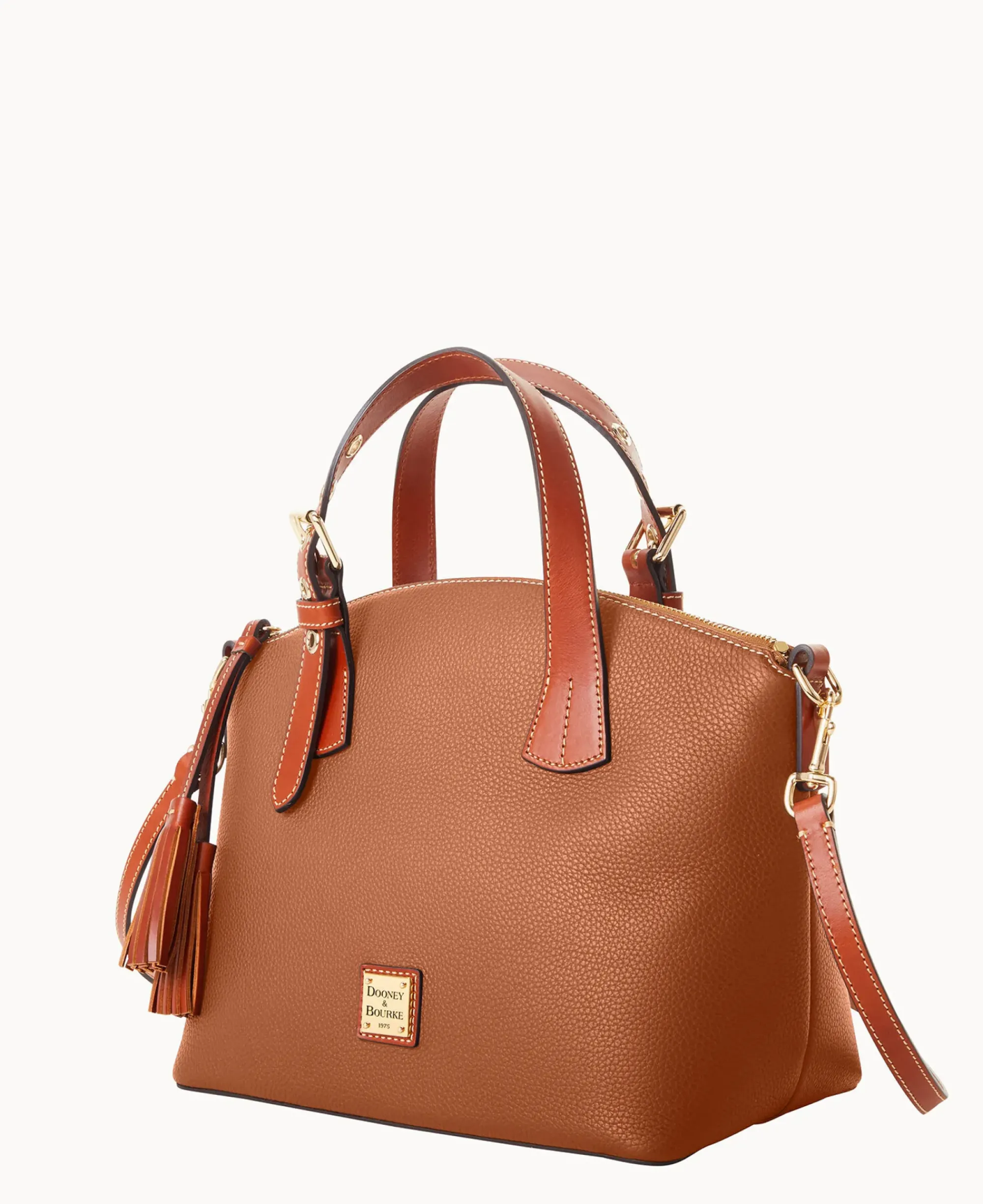 Dooney & Bourke The Pebble Grain Collection|Pebbled Leather<Pebble Grain Trina Satchel Caramel