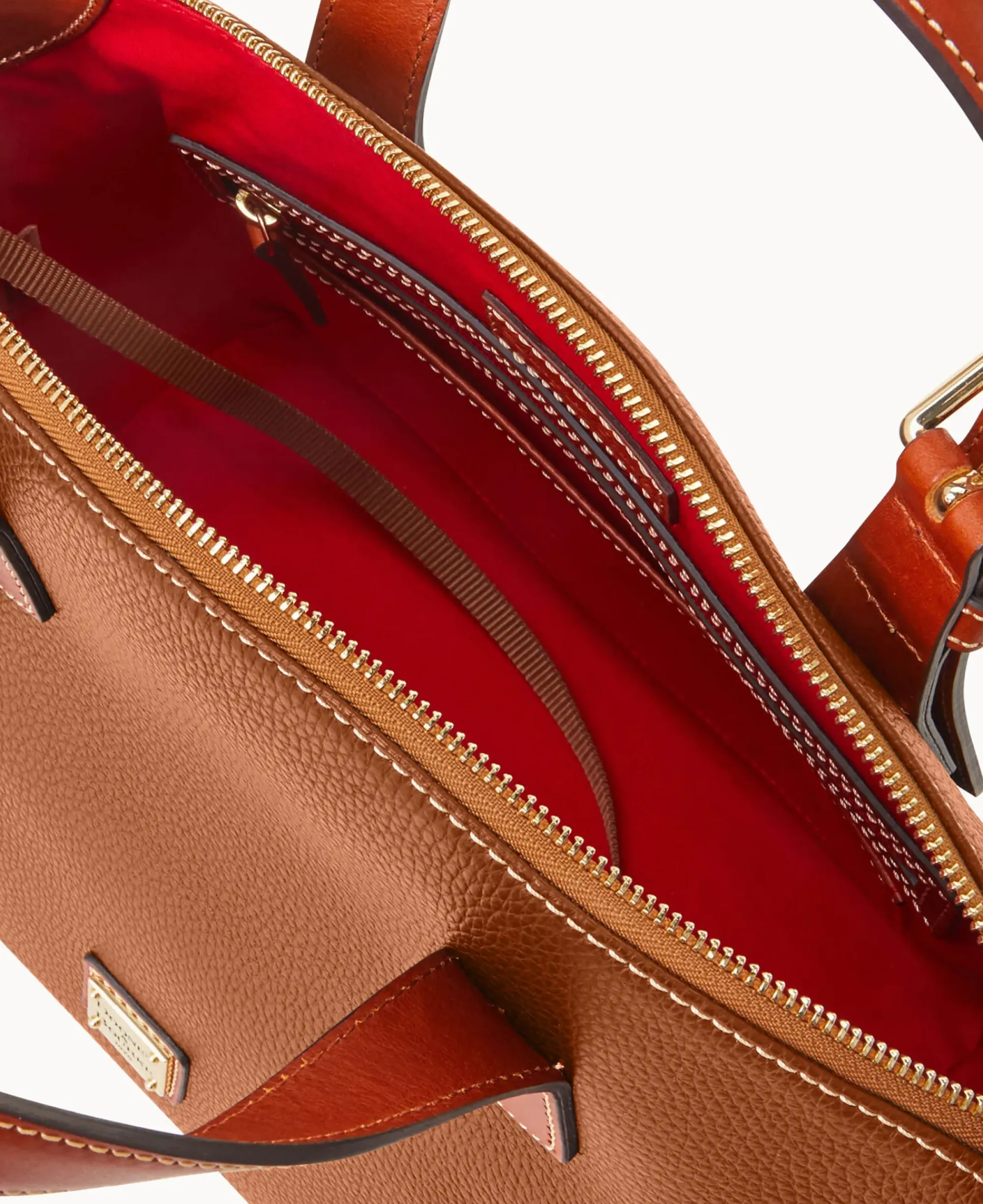Dooney & Bourke The Pebble Grain Collection|Pebbled Leather<Pebble Grain Trina Satchel Caramel