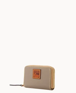 Dooney & Bourke The Pebble Grain Collection|Grab and Go<Pebble Grain Zip Around Credit Card Case Taupe