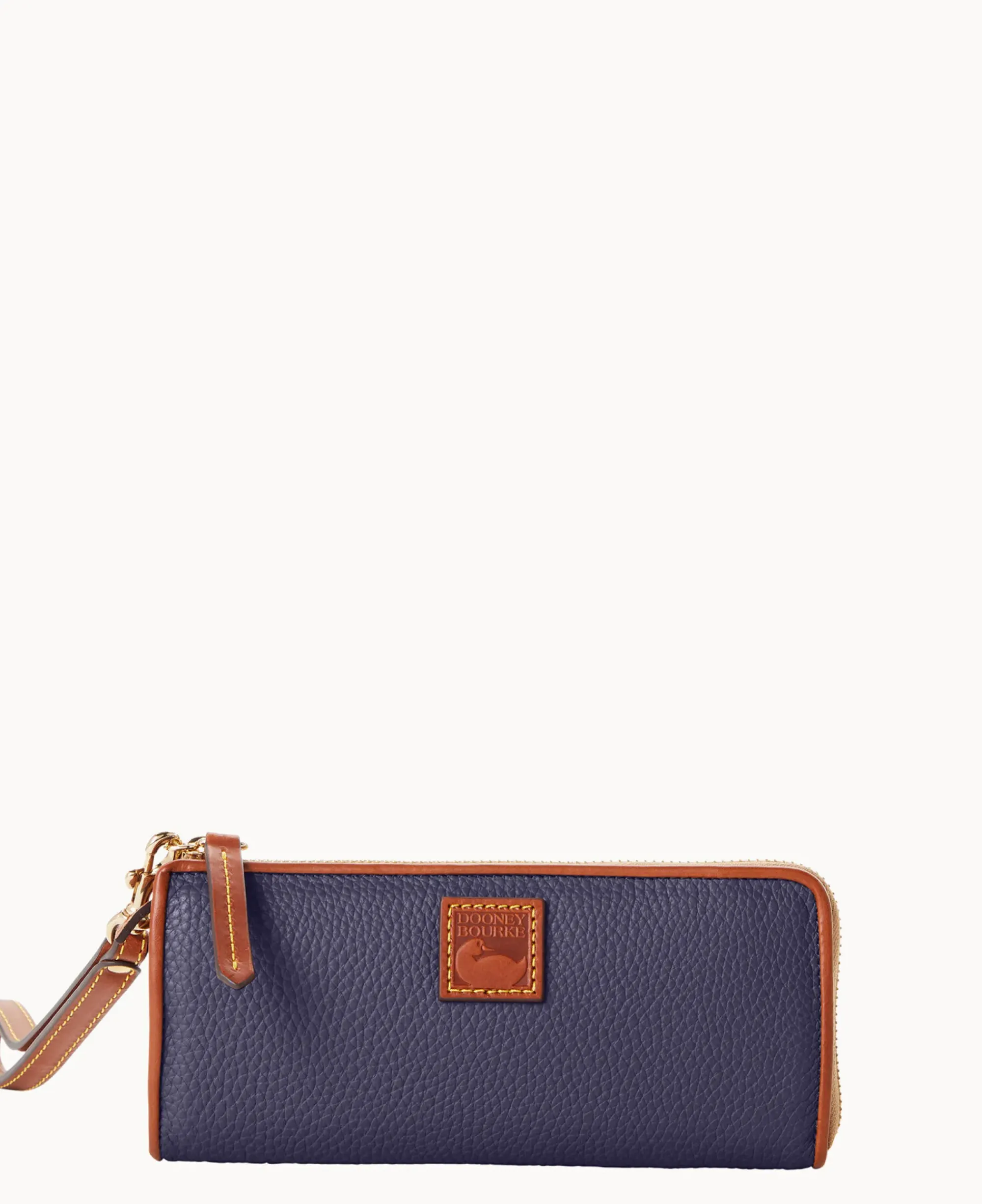 Dooney & Bourke The Pebble Grain Collection|Grab and Go<Pebble Grain Zip Clutch Wristlet Midnight Blue