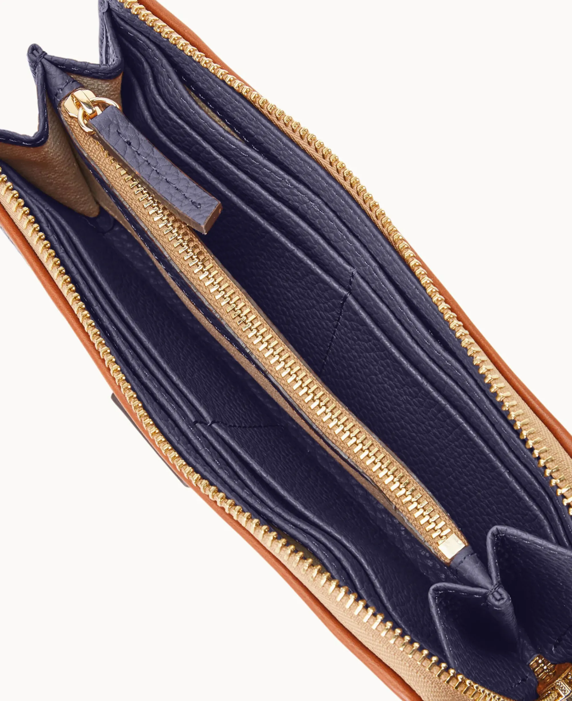 Dooney & Bourke The Pebble Grain Collection|Grab and Go<Pebble Grain Zip Clutch Wristlet Midnight Blue