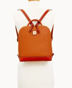 Dooney & Bourke The Pebble Grain Collection|Pebbled Leather<Pebble Grain Zip Pod Backpack Caramel