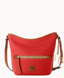 Dooney & Bourke The Pebble Grain Collection|Ready For the Getaway<Pebble Grain Zip Sac Red