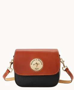 Dooney & Bourke The Pebble Turnlock Collection|Pebbled Leather<Pebble Turnlock Flap Saddle Black