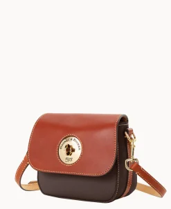 Dooney & Bourke The Pebble Turnlock Collection|Pebbled Leather<Pebble Turnlock Flap Saddle Brown Tmoro