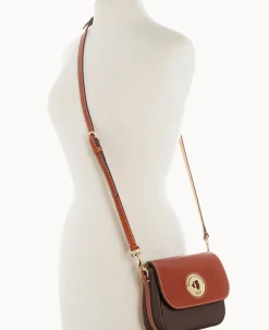 Dooney & Bourke The Pebble Turnlock Collection|Pebbled Leather<Pebble Turnlock Flap Saddle Brown Tmoro