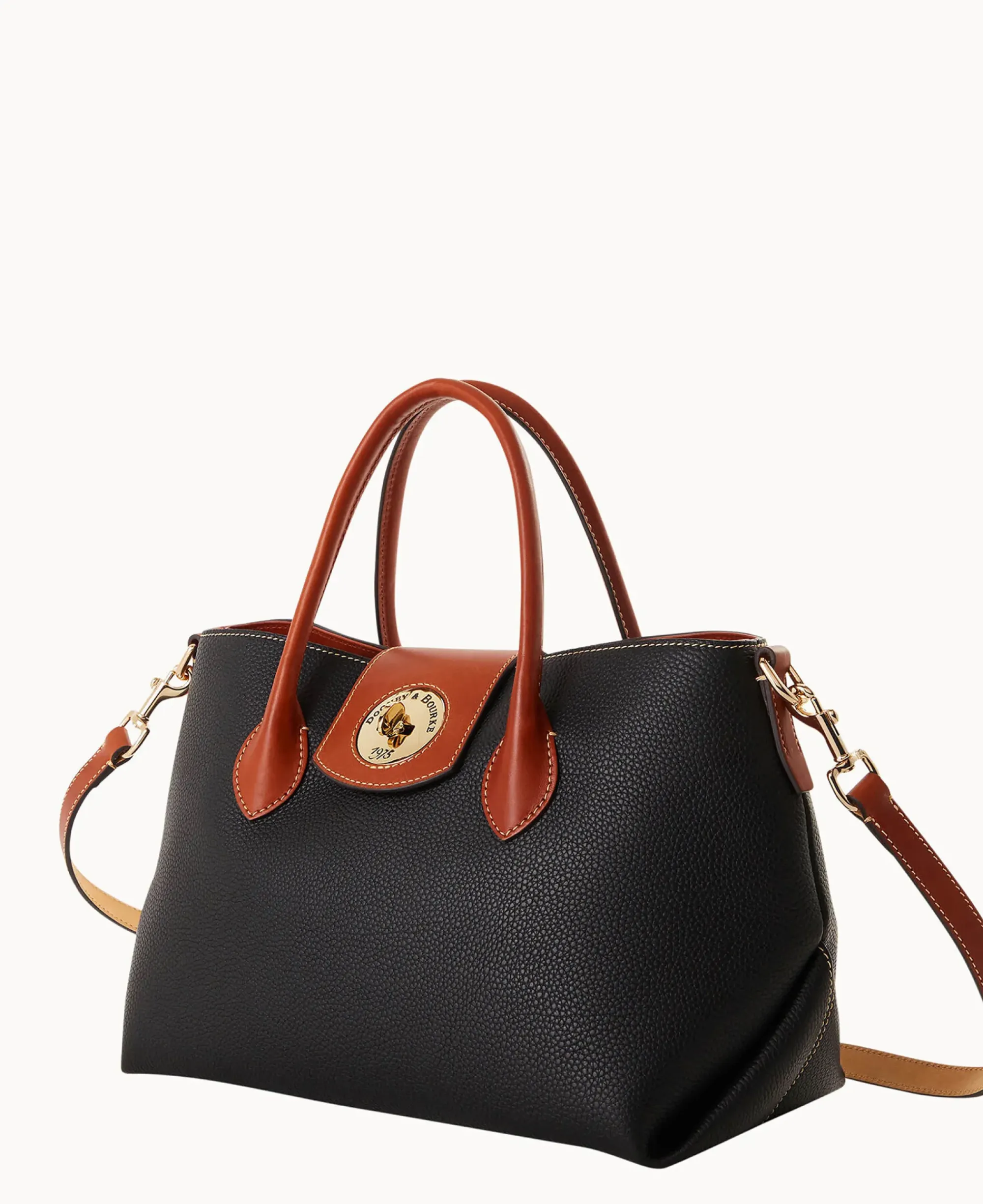 Dooney & Bourke The Pebble Turnlock Collection|Picnic in the Park<Pebble Turnlock Handle Tote 30 Black